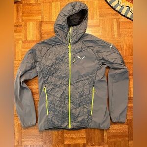 Dark Gray Hooded performance jacket